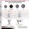 Service Caster 3.5 Inch Hard Rubber Swivel 3/4 Inch Square Stem Caster Set Total Lock Brake SCC SCC-SQTTL20S3514-HRS-34-4 - alternate 3